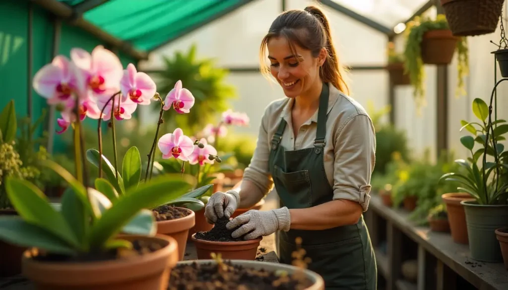 Material de plantación para orquídeas